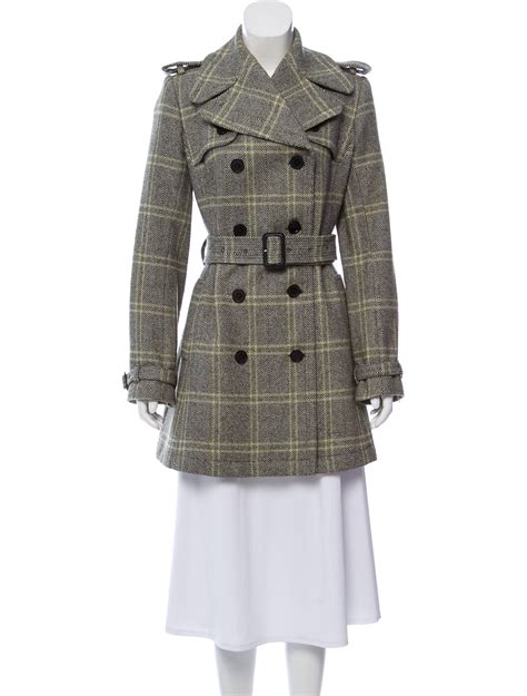 burberry coat pled|burberry plaid wool coat women.